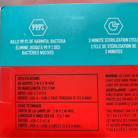Blue Hive UV Light Phone Sterilizer Box BNIB - Picture 2 of 10